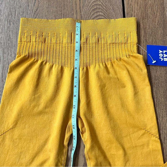 NWT. Joylab mustard yellow high waisted crop athletic leggings Size L - Picture 7 of 12